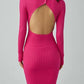 Slim Backless Knitted Dress