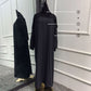 2-3 Piece Plain Abaya Dress Set