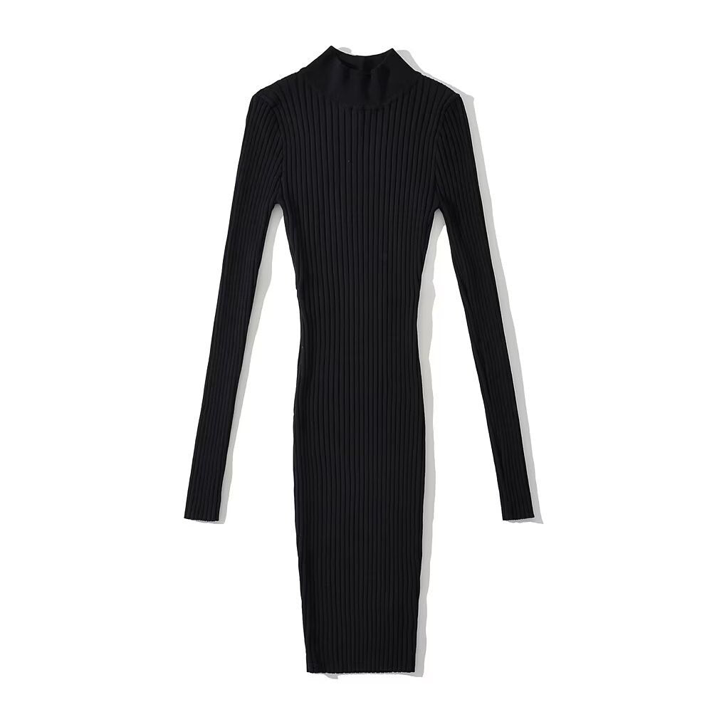 Slim Backless Knitted Dress