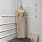 2-3 Piece Plain Abaya Dress Set