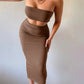 2 Piece Bodycon Tube Skirt Set