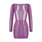 See-Through Long Sleeve Dress